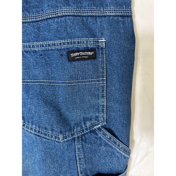Most Wanted Men's Dark Wash Denim Carpenter Jeans Size 36x32 - Picture 3 of 3